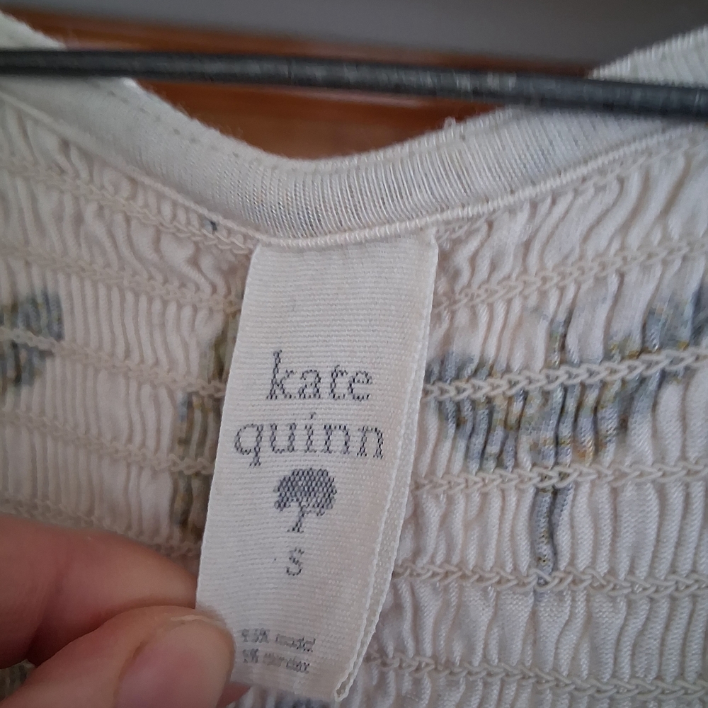 kate quinn White Maxi Dress with Subtle Gold Butterfly Print - Picture 2 of 4
